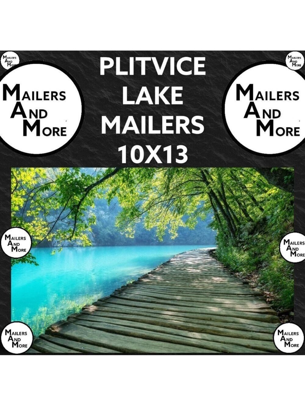 25 10X13 Poly Mailers Plitvice Lakes, Shipping Envelopes Price Firm - Picture 8 of 10